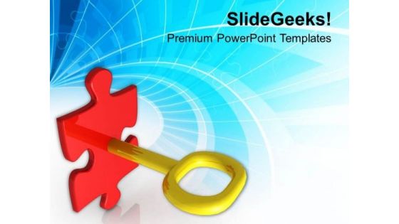 Solve The Problem With Answer Key PowerPoint Templates Ppt Backgrounds For Slides 0513