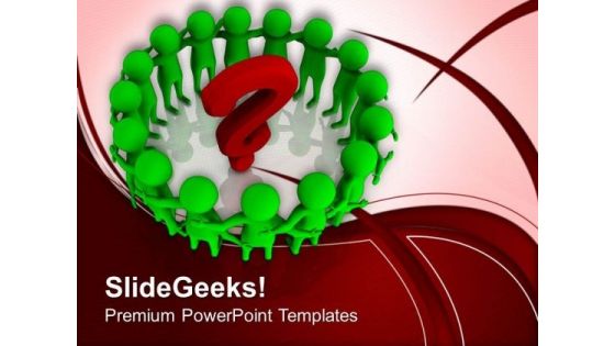 Solve The Question With Team Efforts PowerPoint Templates Ppt Backgrounds For Slides 0613