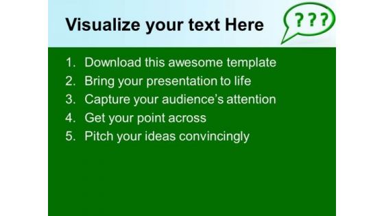 Solve The Questions PowerPoint Templates Ppt Backgrounds For Slides 0413