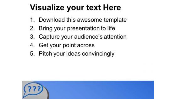 Solve The Questions PowerPoint Templates Ppt Backgrounds For Slides 0613