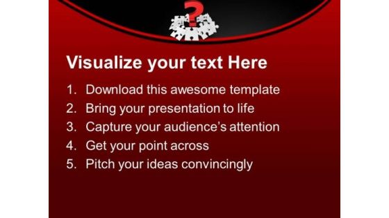 Solve The Riddle Business Concept PowerPoint Templates Ppt Backgrounds For Slides 0513