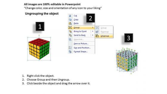 Solved Rubiks Cube PowerPoint Clipart Graphics