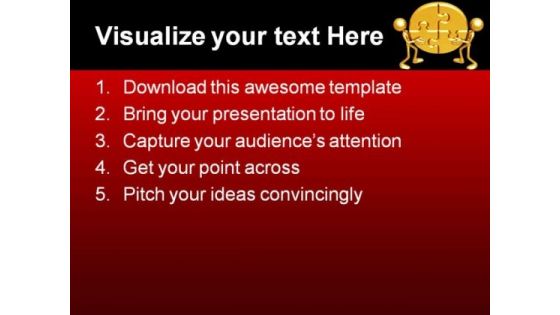 Solving The Puzzle Business PowerPoint Themes And PowerPoint Slides 0811