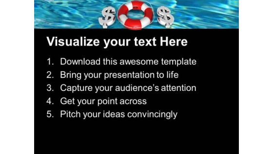 Sos Help Metaphor PowerPoint Templates And PowerPoint Themes 0812