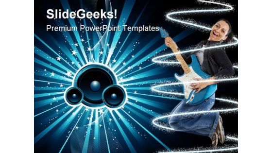 Sound Burst Music PowerPoint Templates And PowerPoint Backgrounds 0311
