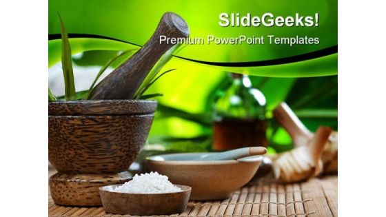 Spa And Ayurvedic Beauty PowerPoint Backgrounds And Templates 1210
