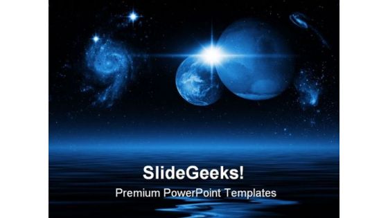 Space Earth PowerPoint Background And Template 1210
