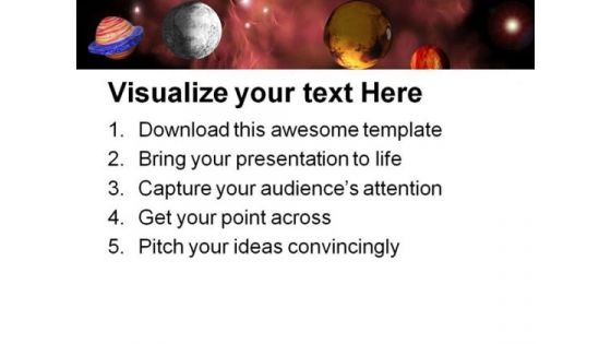 Space Earth PowerPoint Template 0610
