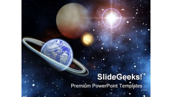 Space Science PowerPoint Template 0610