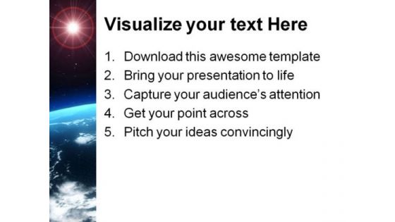 Space Science PowerPoint Template 0810