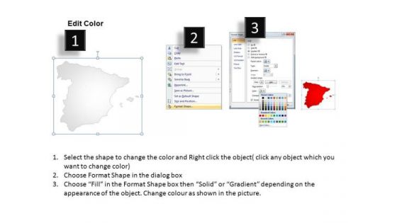 Spain PowerPoint Maps