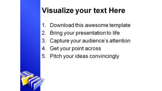 Special Folder Business PowerPoint Background And Template 1210