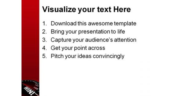 Speedometer Shows Win Metaphor PowerPoint Templates And PowerPoint Backgrounds 0811
