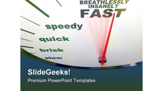 Speedometer Slow To Fast Travel PowerPoint Templates And PowerPoint Backgrounds 0911