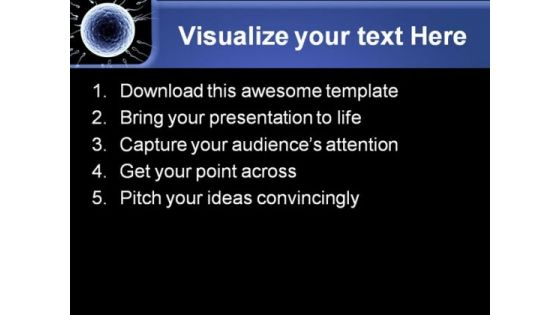 Spermatozoons Floating Science PowerPoint Themes And PowerPoint Slides 0211