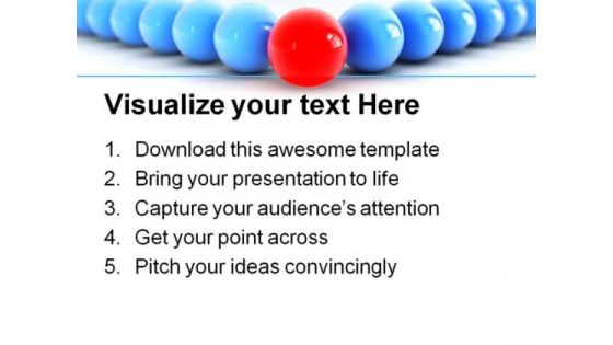 Spheres Concept Leadership PowerPoint Templates And PowerPoint Backgrounds 0811