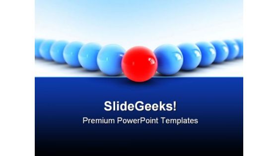Spheres Concept Leadership PowerPoint Themes And PowerPoint Slides 0811