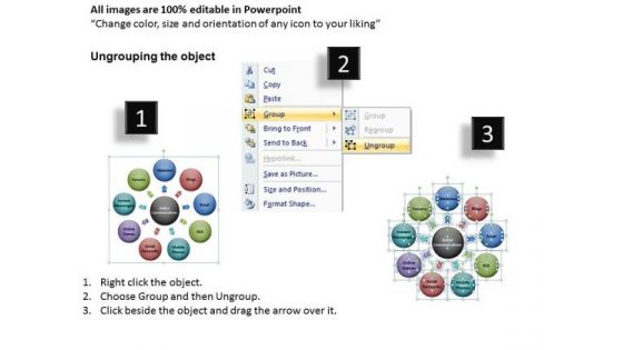 Spherical Bubbles Circle Chart PowerPoint Templates Editable Ppt Slides