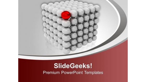 Spherical Cube Leadership Concept PowerPoint Templates Ppt Backgrounds For Slides 0313