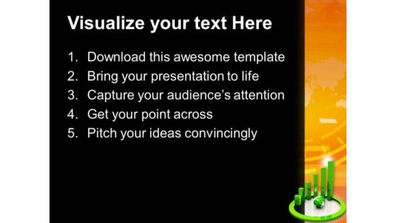 Spiral Bar Graph With Global Business PowerPoint Templates Ppt Backgrounds For Slides 0213
