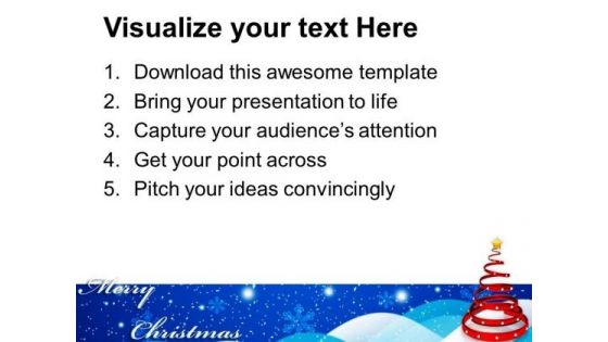 Spiral Christmas Tree Abstract Background PowerPoint Templates Ppt Backgrounds For Slides 1112