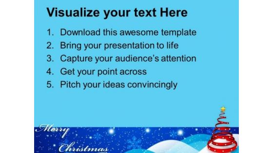 Spiral Christmas Tree Abstract Background PowerPoint Templates Ppt Backgrounds For Slides 1112