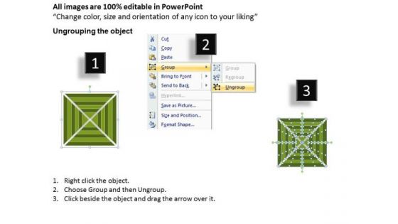 Square 6 Stages Concentric Flow Chart Ppt Business Plan Writers PowerPoint Templates