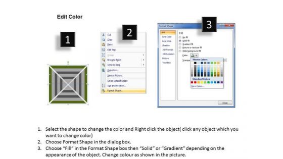 Square 6 Stages Concentric Flow Chart Ppt Sample Small Business Plan PowerPoint Slides
