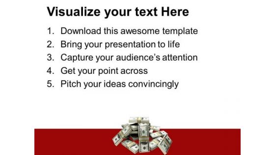 Stack Of Dollars Money Finance PowerPoint Templates And PowerPoint Themes 1112
