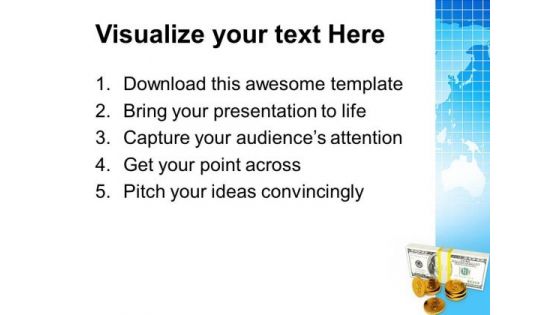 Stack Of Us Currency Money PowerPoint Templates And PowerPoint Themes 0912
