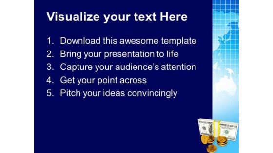 Stack Of Us Currency Money PowerPoint Templates And PowerPoint Themes 0912