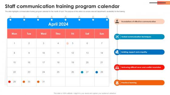 Staff Communication Training Program Comprehensive Approach To Strategic Planning Ppt Example