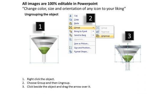 Stage 1 Conversion Funnel Shape PowerPoint Slides Ppt Templates