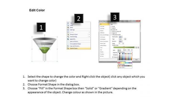 Stage 1 Conversion Funnel Shape PowerPoint Slides Ppt Templates