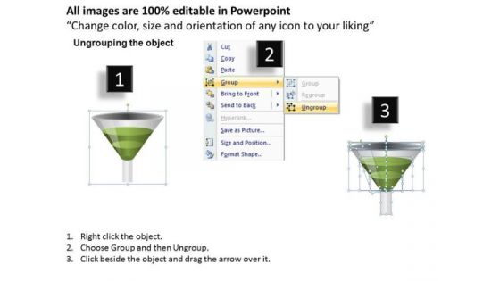 Stage 2 Conversion Funnel Graphic PowerPoint Templates Ppt Slides