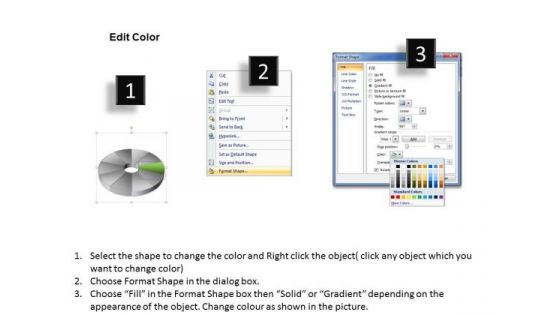 Stages Chart Implementation Of Donut Diagram Business Plans Template Free PowerPoint Slides