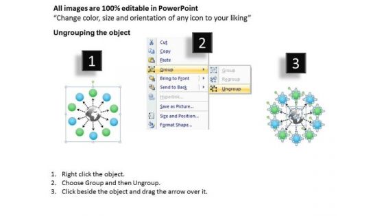 Stages Circularly Placed Forming Process Flow PowerPoint Slides