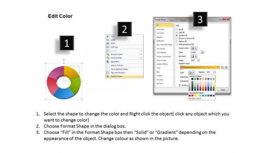 Stages Colorful Circular Flow Chart Business Plans For Small PowerPoint Slides