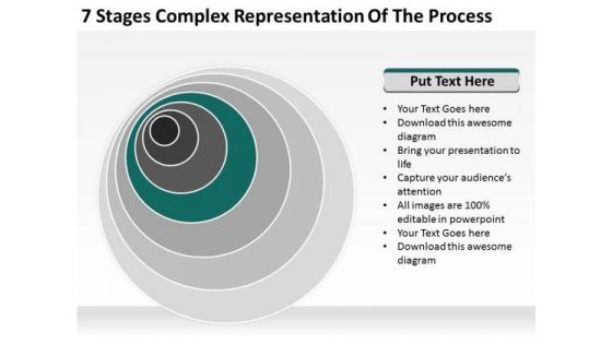 Stages Complex Representation Of The Process Business Plan Template PowerPoint Templates