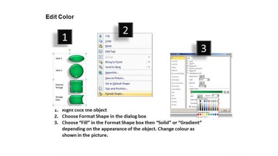 Stages Of Flow Chart Process Diagram Powerpont Slides Download