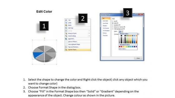Stages Of Pie Chart Data Interpretation Example Business Plan PowerPoint Slides