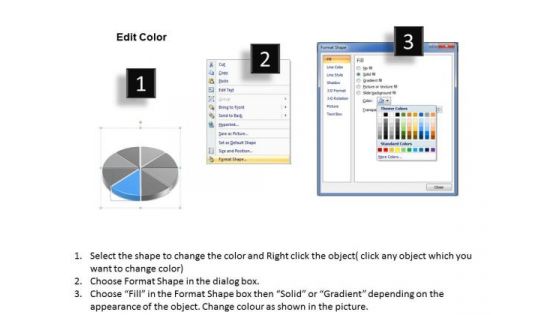 Stages Of Pie Chart Data Interpretation How To Write Business Plan PowerPoint Templates