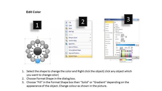 Stages Of Successful Business PowerPoint Theme Plan Circular Flow Process Slides