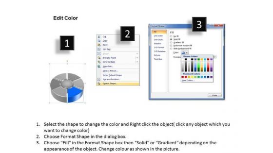 Stages Pie Donut Chart Business Statistics How To Write Up Plan PowerPoint Slides