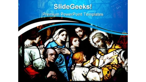Stain Glass Window Abstract PowerPoint Themes And PowerPoint Slides 0811