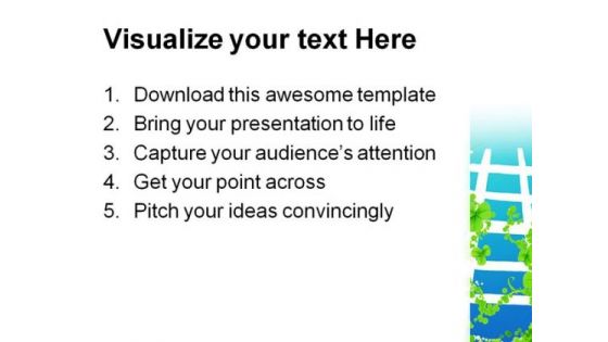 Stair To Paradise Future PowerPoint Themes And PowerPoint Slides 0811