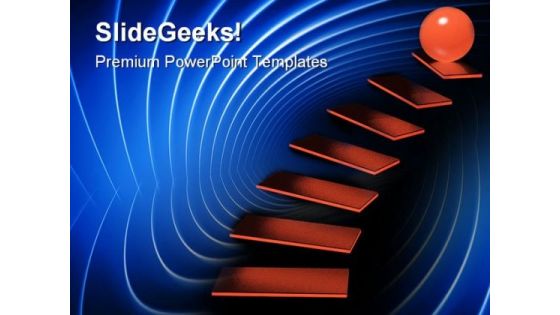 Staircase Leadership PowerPoint Templates And PowerPoint Backgrounds 0711