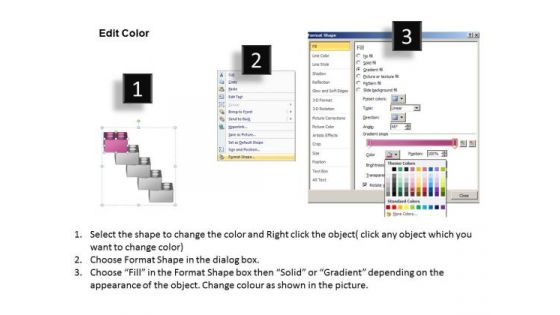 Staircase Shape To Show Process Flow 5 Stages Ppt Marketing Business Plan PowerPoint Slides