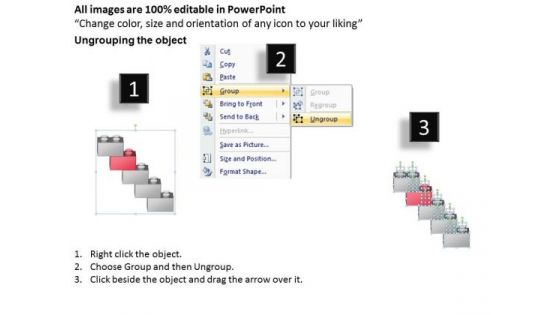 Staircase Shape To Show Process Flow 5 Stages Ppt Online Business Plans PowerPoint Templates