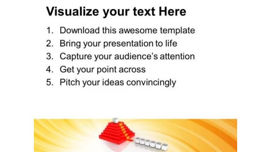 Staircase With Winner On Red Background PowerPoint Templates Ppt Backgrounds For Slides 0313